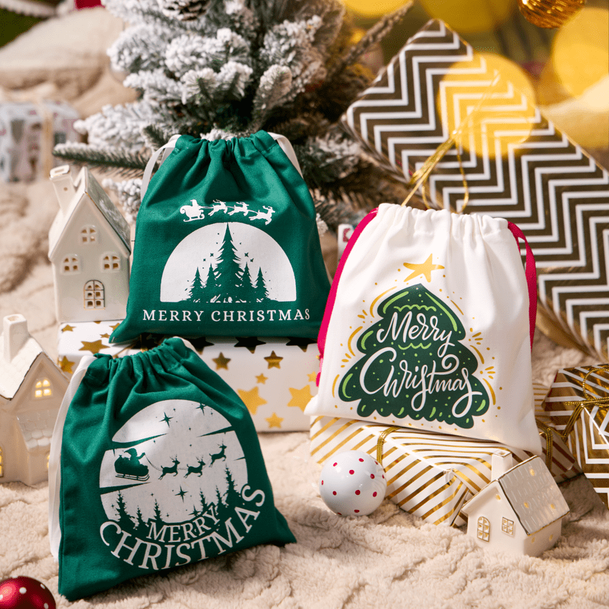 Nordic Christmas Pouch Collection 北歐溫暖聖誕布袋系列 | Sage Tea 聖誕禮物 推介 🎁 創意禮物 ・ 交換禮物 ・ 客製 茶香布袋禮盒 - SAGE TEA