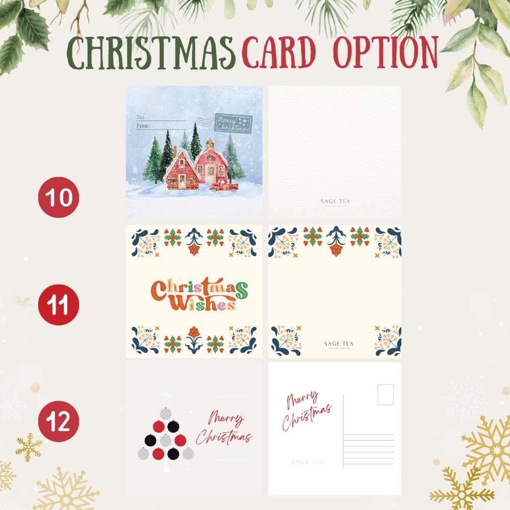 Nordic Christmas Pouch Collection 北歐溫暖聖誕布袋系列 | Sage Tea 聖誕禮物 推介 🎁 創意禮物 ・ 交換禮物 ・ 客製 茶香布袋禮盒 - SAGE TEA