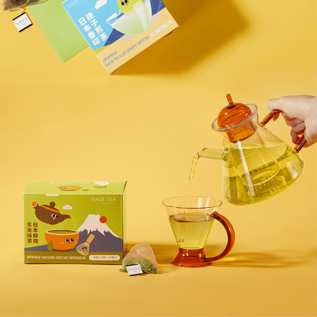 SAGE TEA 日本靜岡特上有機玄米抹茶 (20入) - SAGE TEA