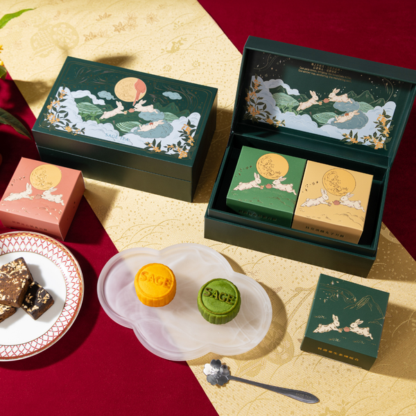 SAGE TEA 皓月寄情｜2026 中秋1個月餅+1茶磚禮盒｜月餅配茶禮物