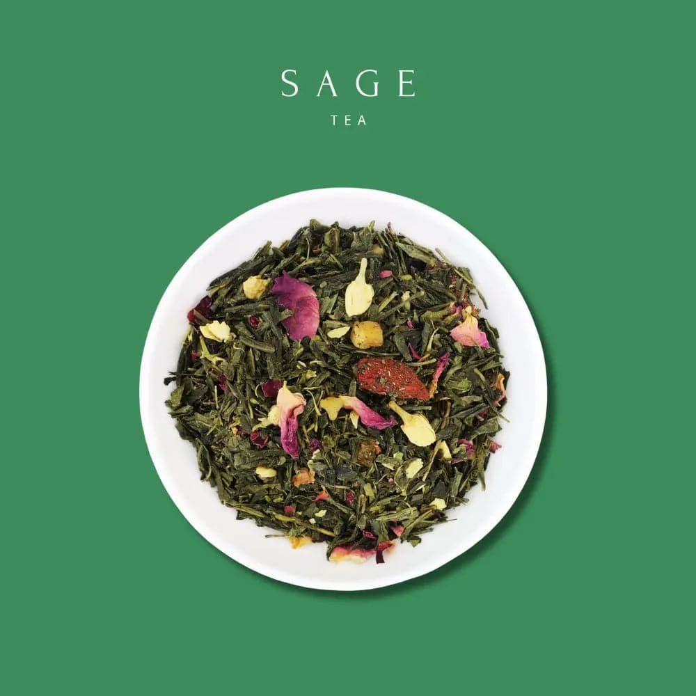 百花茉莉番石榴綠茶 Crimson Guava Green Tea  【Sage有繩原葉茶包 十個裝 獨立包裝】