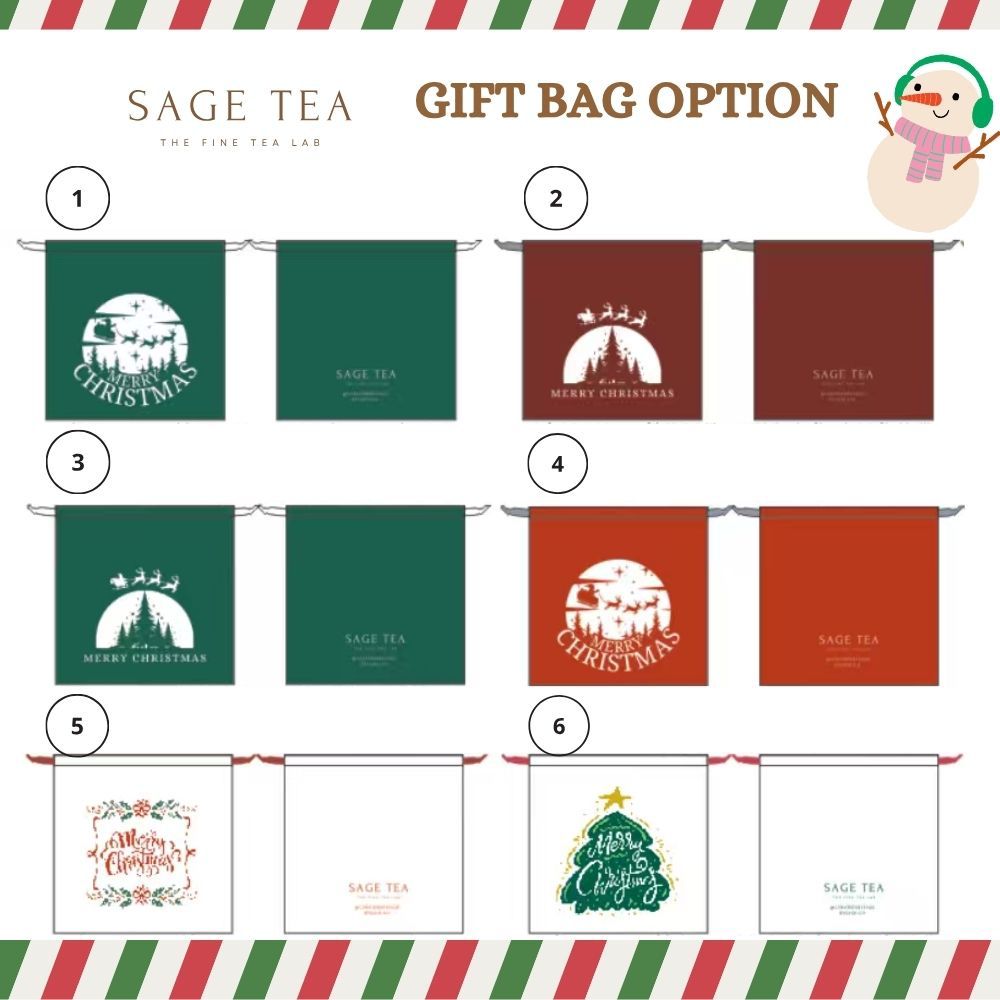 Nordic Christmas Pouch Collection 北歐溫暖聖誕布袋系列 | Sage Tea 聖誕禮物 推介 🎁 創意禮物 ・ 交換禮物 ・ 客製 茶香布袋禮盒 - SAGE TEA