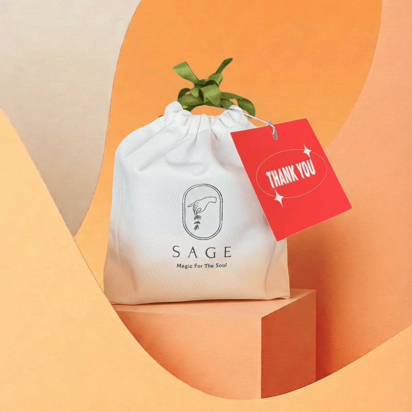 【散水茶 散水禮物推薦】Sage Tea 散水白布袋茶禮 （附感謝卡）– 同事最愛收到的心意禮物！ - SAGE TEA