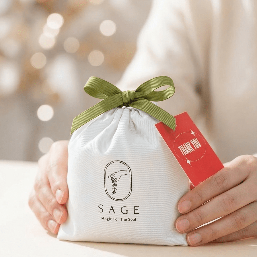 【散水茶 散水禮物推薦】Sage Tea 散水白布袋茶禮 （附感謝卡）– 同事最愛收到的心意禮物！ - SAGE TEA