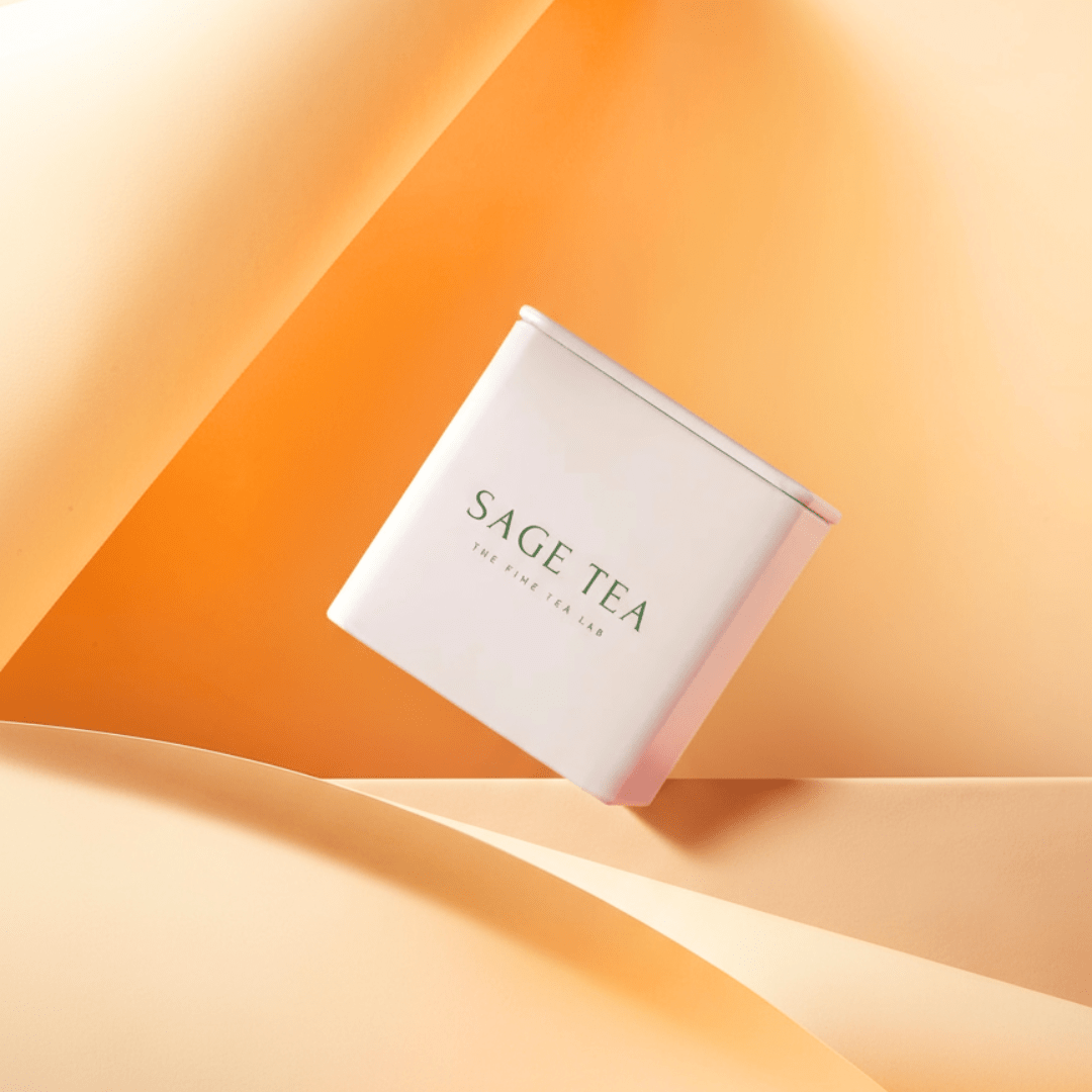 SAGE TEA | THE FINE TEA LAB 限定米白小方罐 (1+1包裝) - 婚禮回禮/散水禮物 - SAGE TEA
