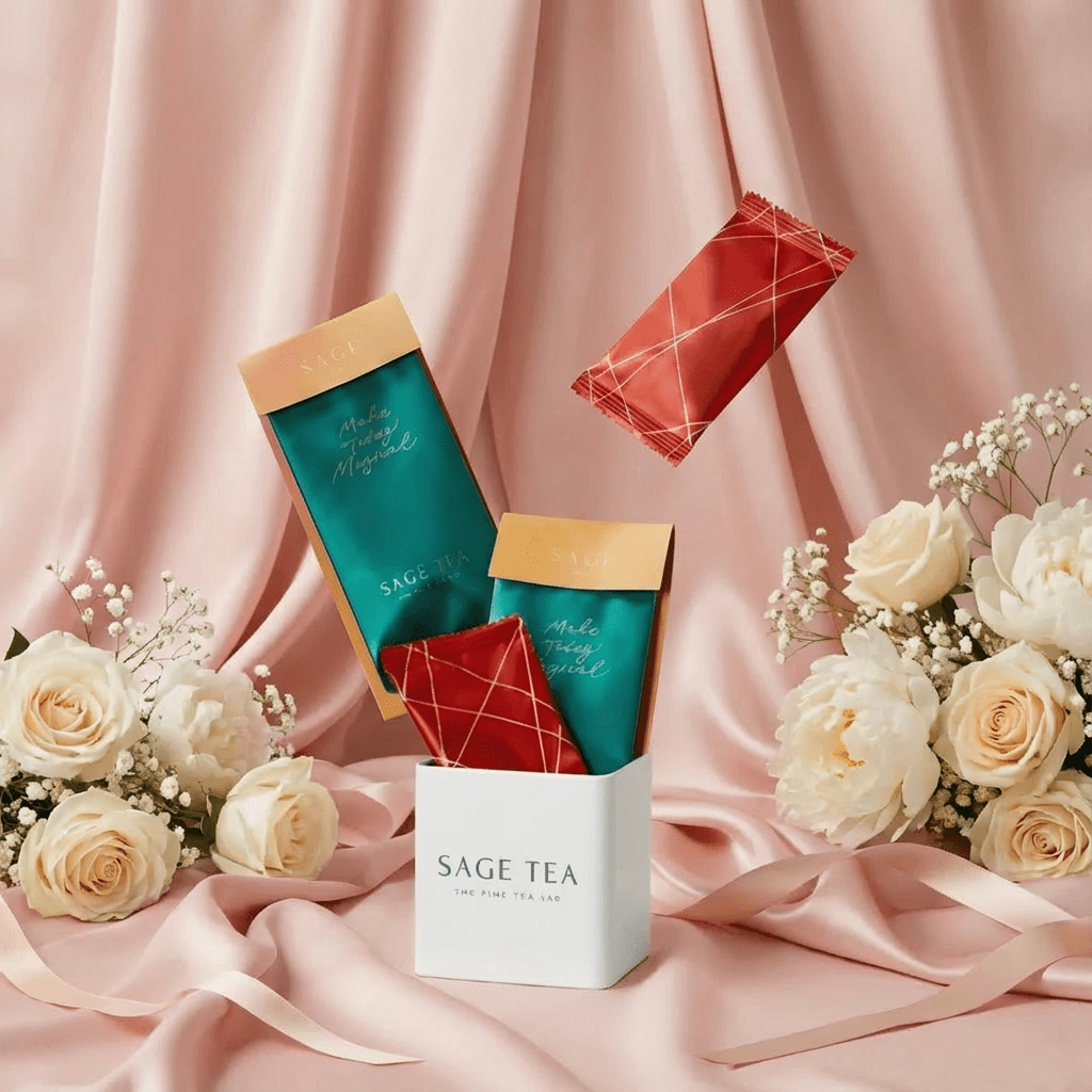 精緻婚禮回禮🎁 SAGE TEA | THE FINE TEA LAB - 雙雙對對，心心相印 限定米白色小方罐 自選組合 - SAGE TEA