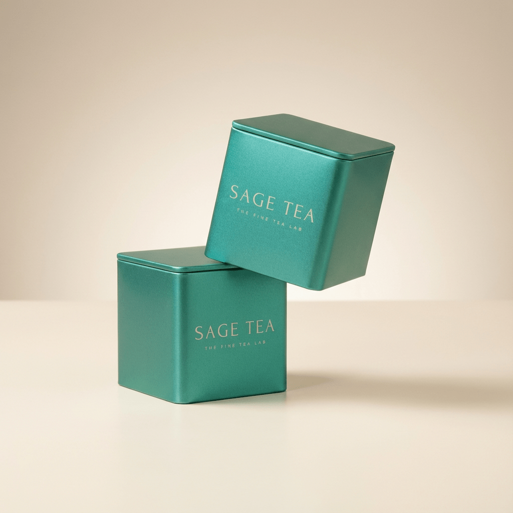 【散水茶 散水禮物推薦】SAGE TEA | THE FINE TEA LAB - 限定墨綠小方罐 自選組合 - SAGE TEA