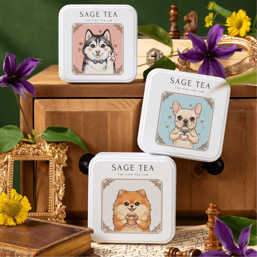 【心意Thank You 禮物推薦】萌犬 SAGE TEA 超人氣小狗品種鐵盒 |9款萌犬客製化茶禮 - SAGE TEA