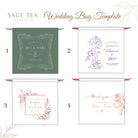 Wedding Favours 西式婚禮布袋｜客製化名字・牛軋糖＋茶磚回禮小禮物 - SAGE TEA