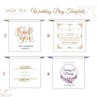 Wedding Favours 西式婚禮布袋｜客製化名字・牛軋糖＋茶磚回禮小禮物 - SAGE TEA